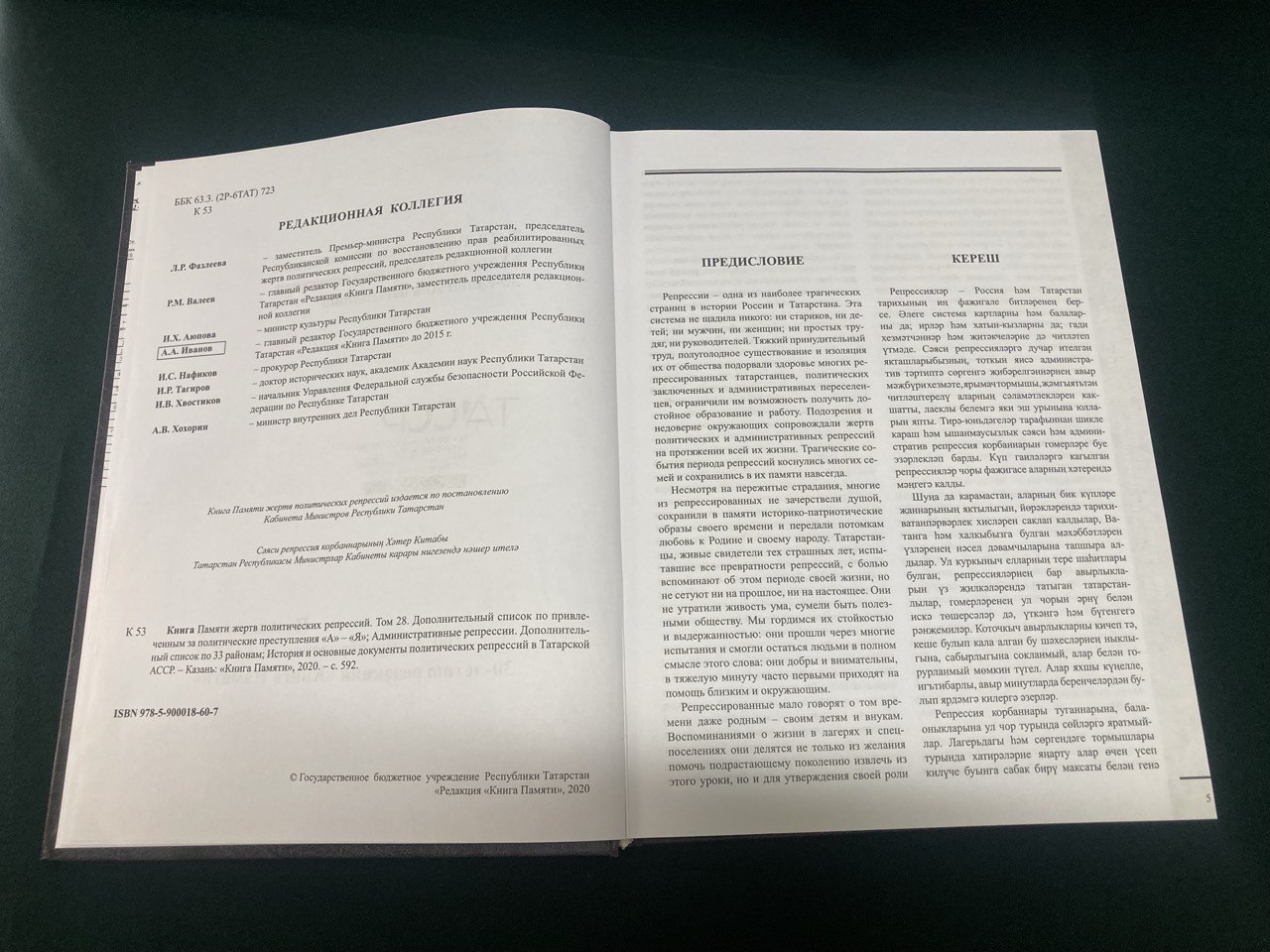 Книга Памяти. " Книга памяти жертв политических репрессий" Казань 2020 г.
